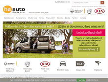 Tablet Screenshot of hsauto.cz